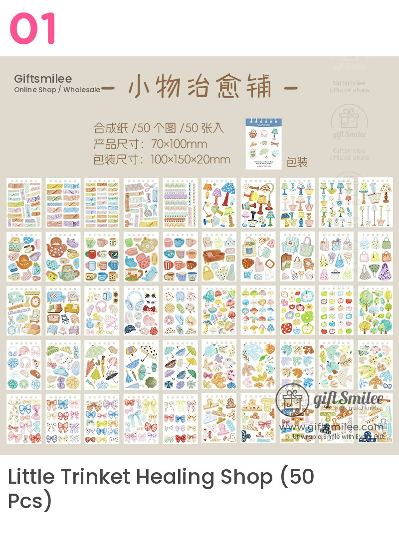 Spiral Bound Die-Cut Kawaii Daily Motifs Sticker Book | KS-SA-4428