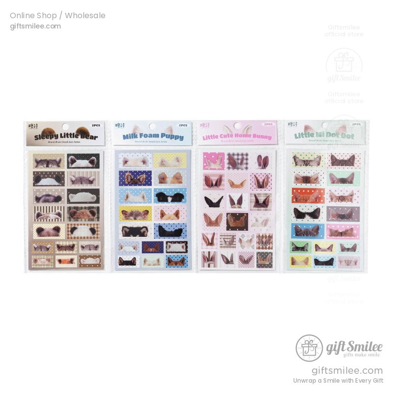Pet Transparent Cute Animal Ears Decorative Stickers | KS-SA-4429