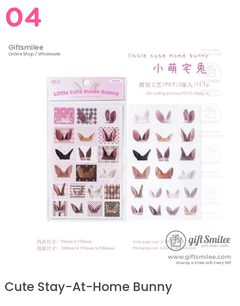 Pet Transparent Cute Animal Ears Decorative Stickers | KS-SA-4429
