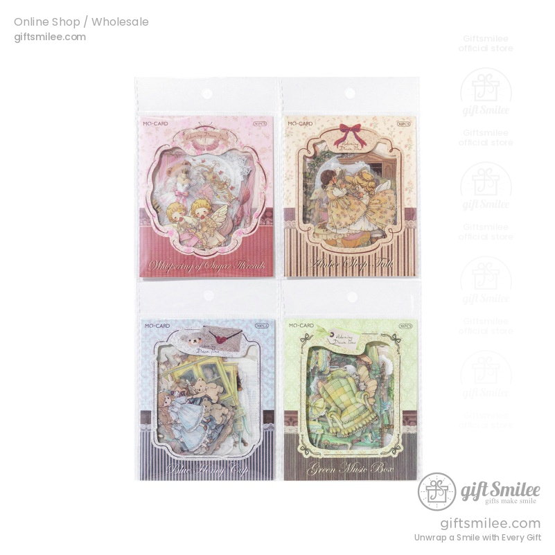 Dual-Material Vintage Fairy Tale Aesthetic Decorative Sticker Pack | KS-SA-4430