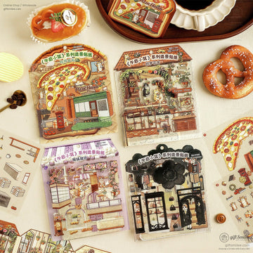 Textured Pet Fold-Out Mini Scene 3D Scene Stickers | KS-SA-4432