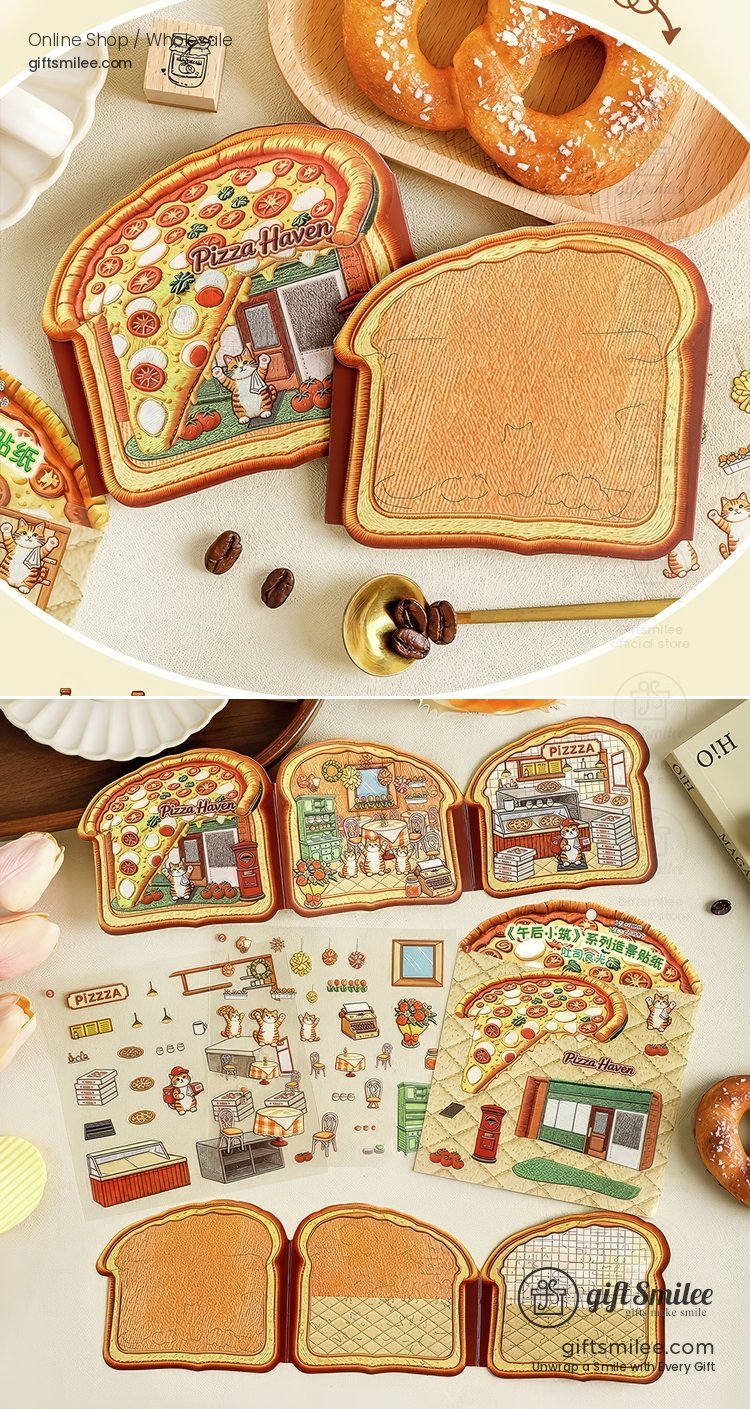Textured Pet Fold-Out Mini Scene 3D Scene Stickers | KS-SA-4432