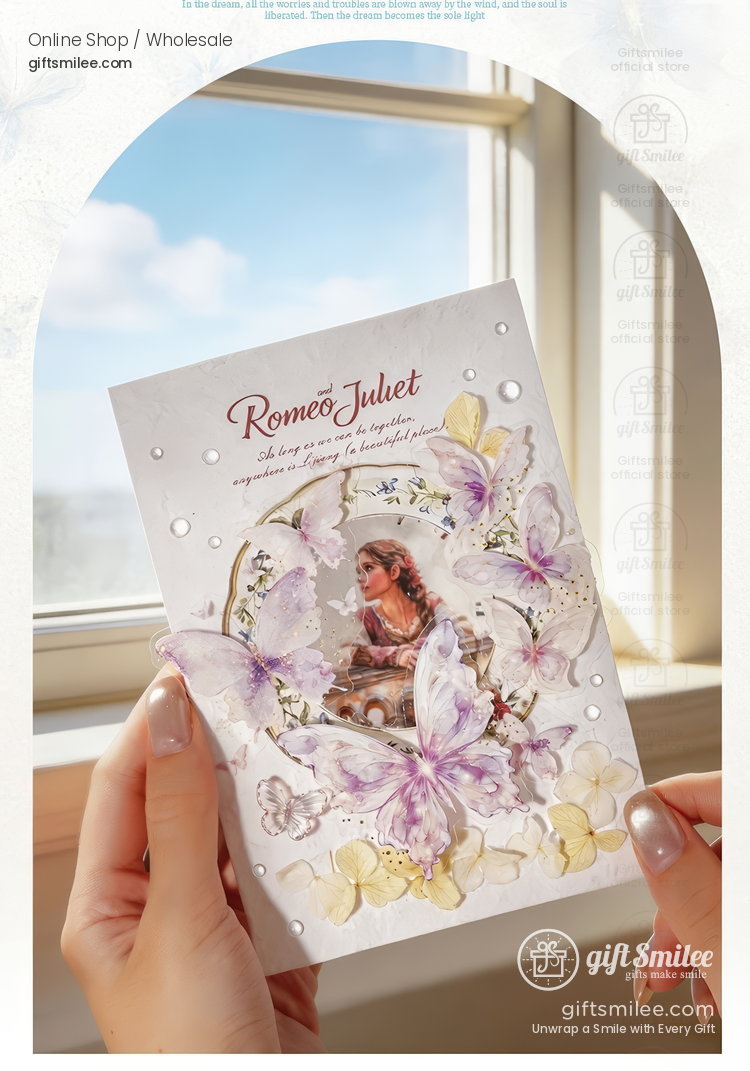 Large Transparent Pet Holographic Butterfly Sticker Pack | KS-SA-4434