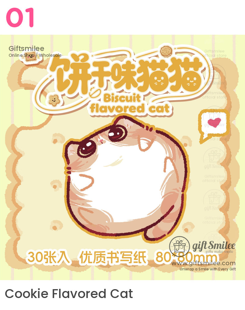 卡通貓三明治水果口味便利貼 | KS-SN-016