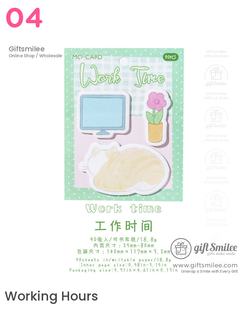 可愛日記貓狗多款便利貼 | KS-SN-026 
