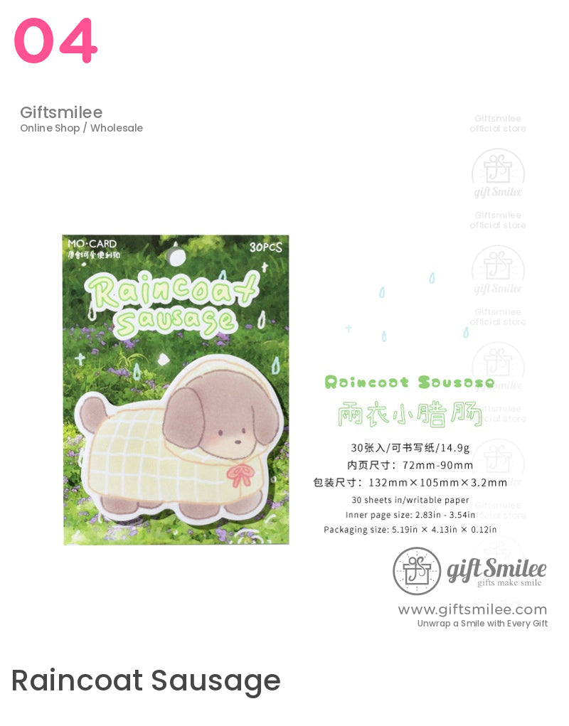 雨衣可愛爪套裝便利貼 | KS-SN-028 