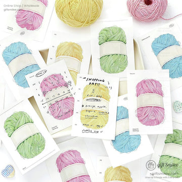 Matte Writable Yarn-Print 30-Sheet Sticky Notes | KS-SN-043