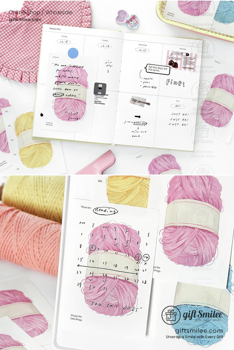 Matte Writable Yarn-Print 30-Sheet Sticky Notes | KS-SN-043