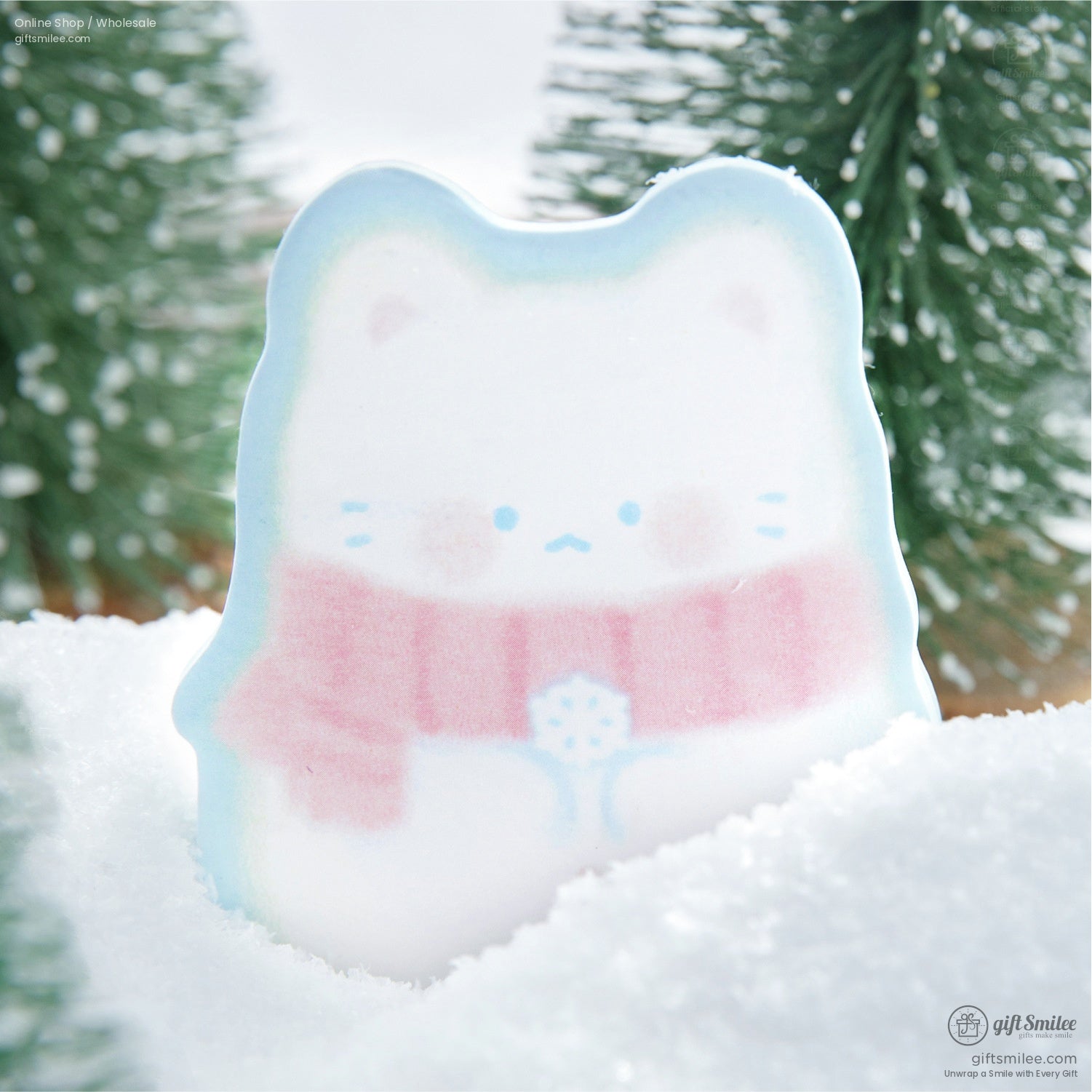 Pastel Die‑Cut Winter Characters Sticky Notes | KS-SN-044
