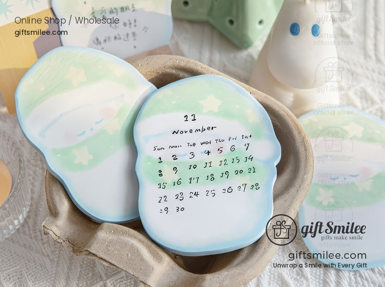 Pastel Die‑Cut Winter Characters Sticky Notes | KS-SN-044