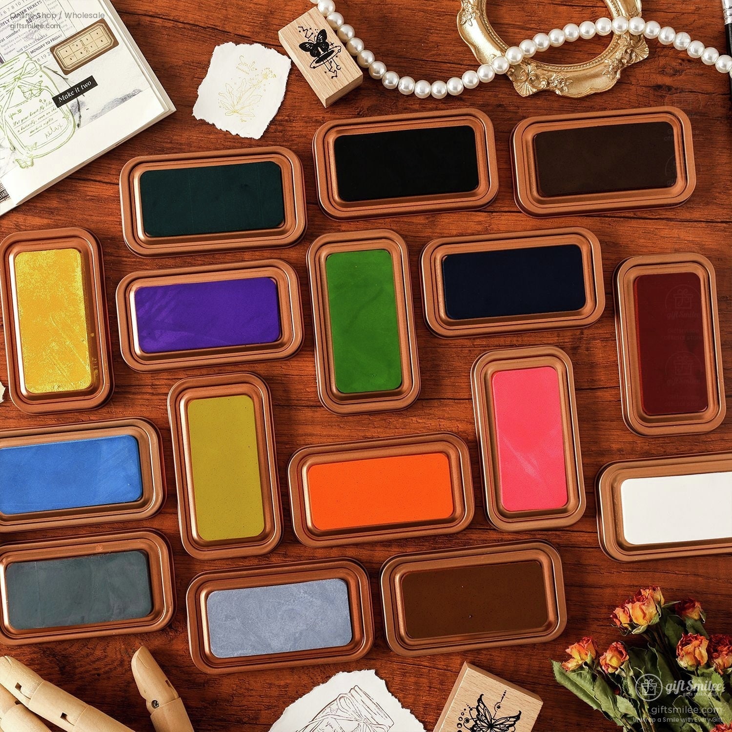 Oil Based Quick-Dry Rich Pigment Metal Tin Stamp Ink Pad | KS-SP-020