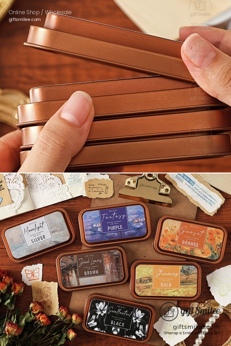 Oil Based Quick-Dry Rich Pigment Metal Tin Stamp Ink Pad | KS-SP-020