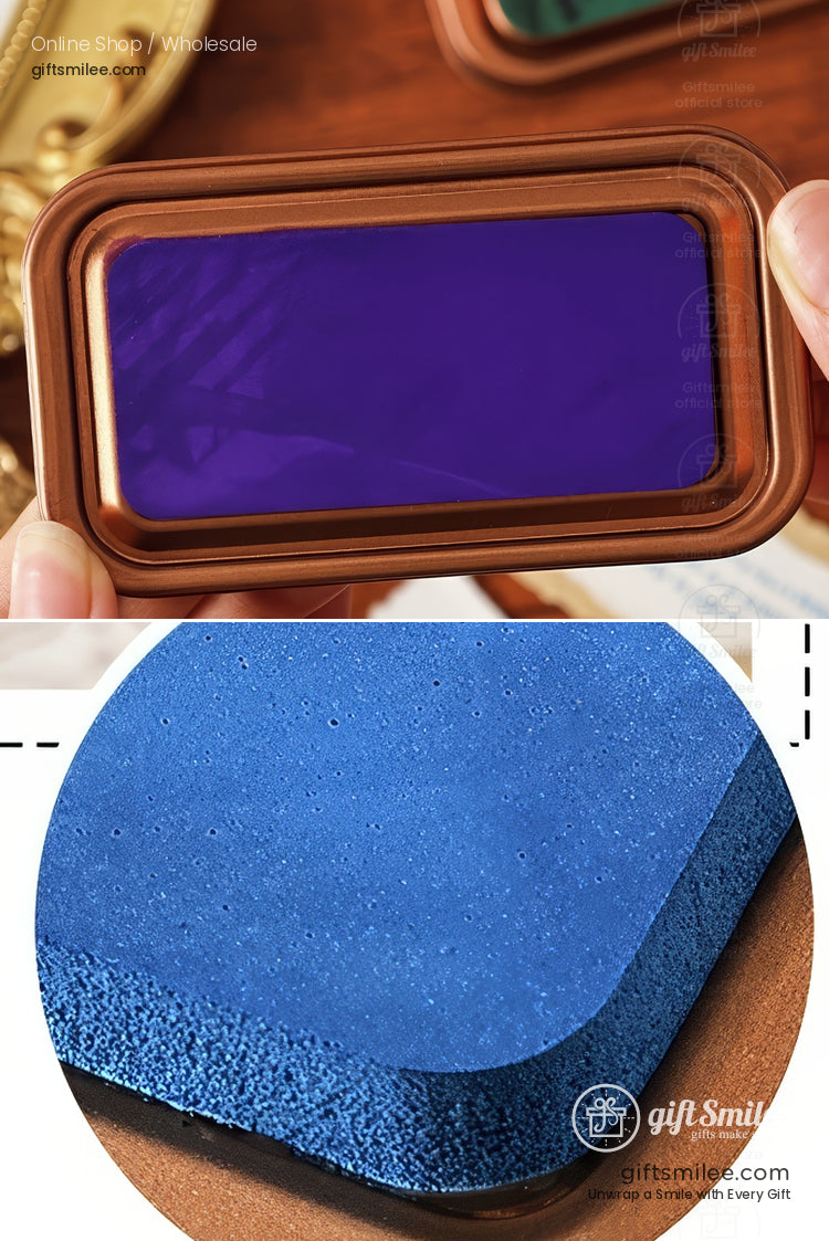 Oil Based Quick-Dry Rich Pigment Metal Tin Stamp Ink Pad | KS-SP-020
