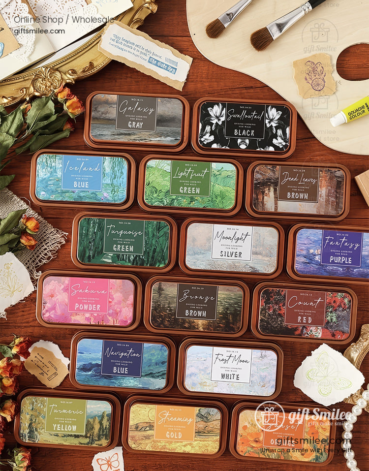 Oil Based Quick-Dry Rich Pigment Metal Tin Stamp Ink Pad | KS-SP-020