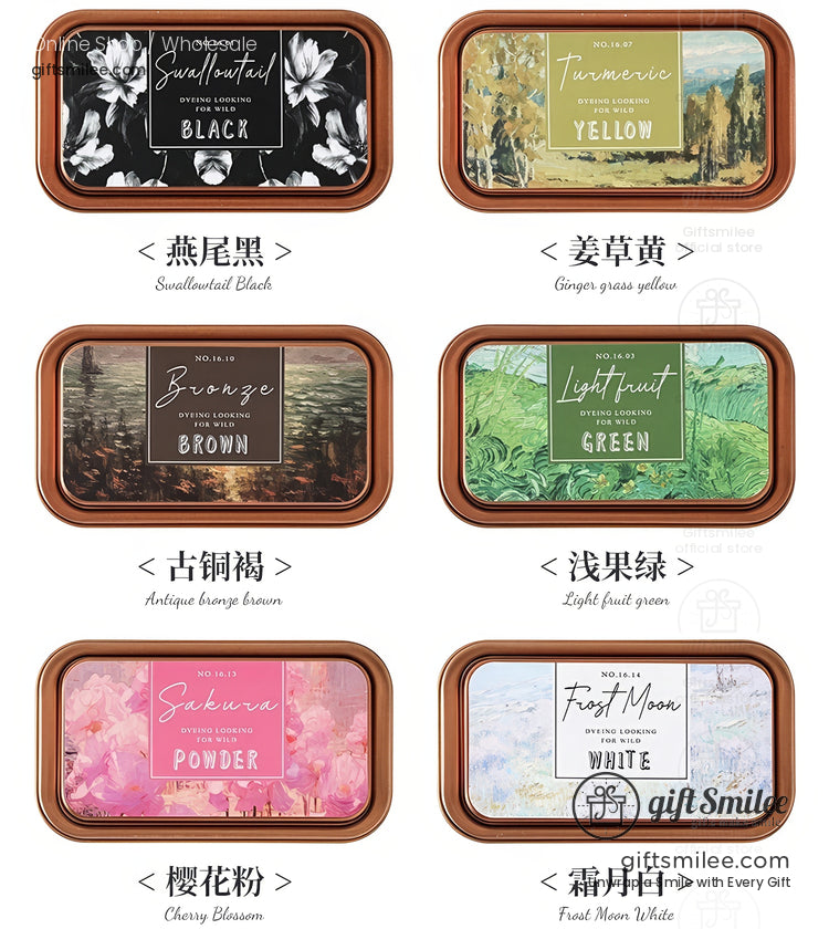 Oil Based Quick-Dry Rich Pigment Metal Tin Stamp Ink Pad | KS-SP-020