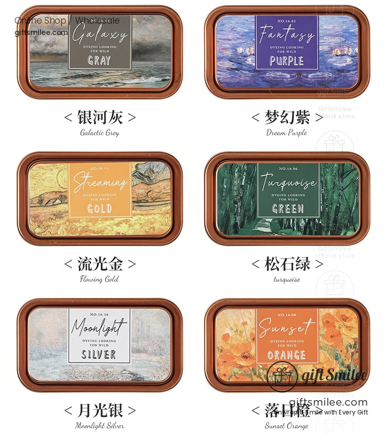 Oil Based Quick-Dry Rich Pigment Metal Tin Stamp Ink Pad | KS-SP-020