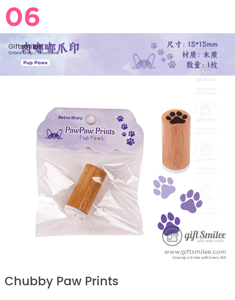 動物爪 P 印章 | KS-WS-333