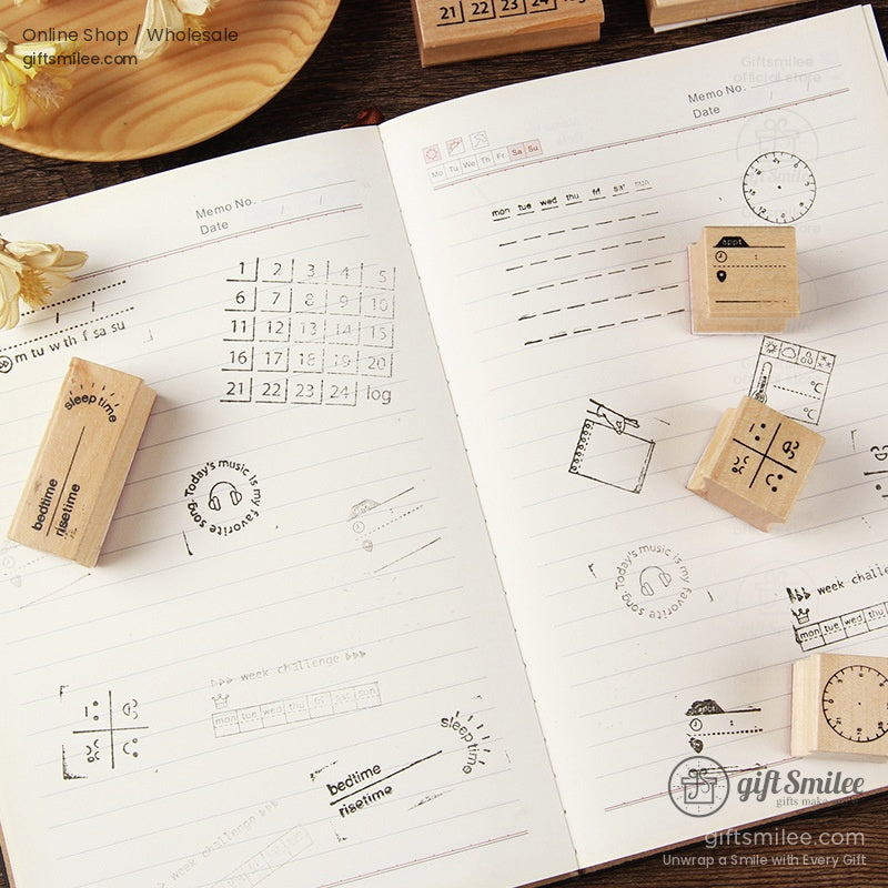 Simple Wooden Rubber Stamps | KS-WS-343