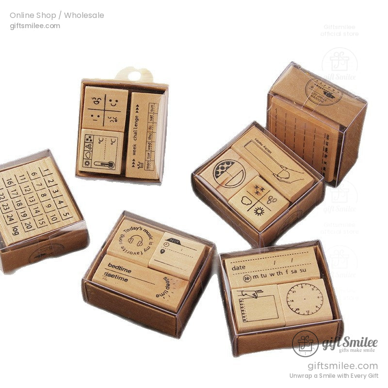 Simple Wooden Rubber Stamps | KS-WS-343