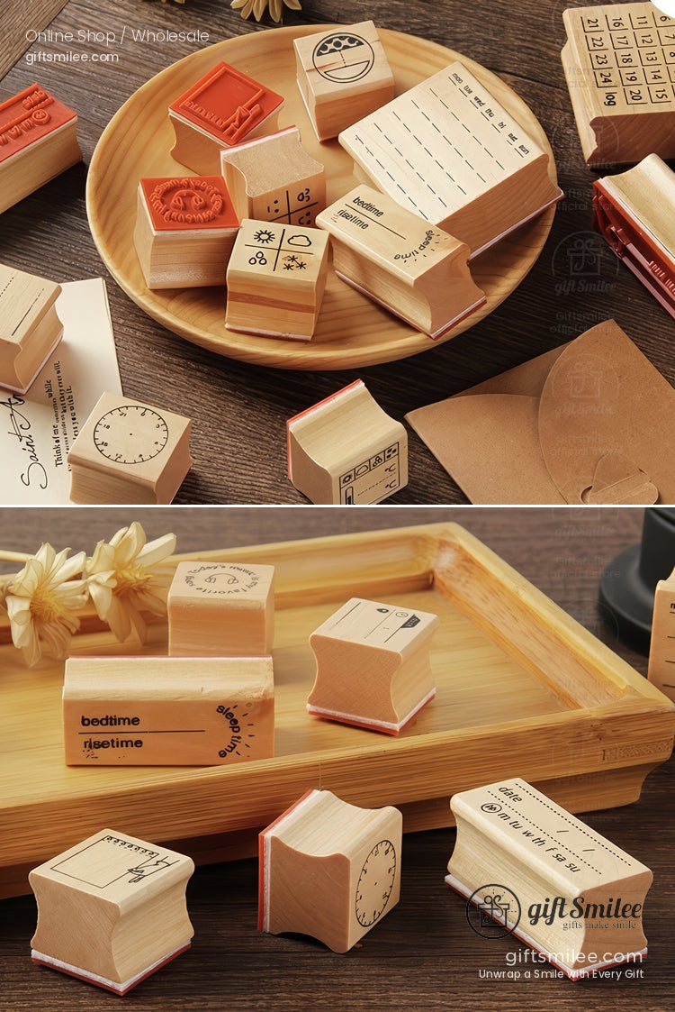 Simple Wooden Rubber Stamps | KS-WS-343