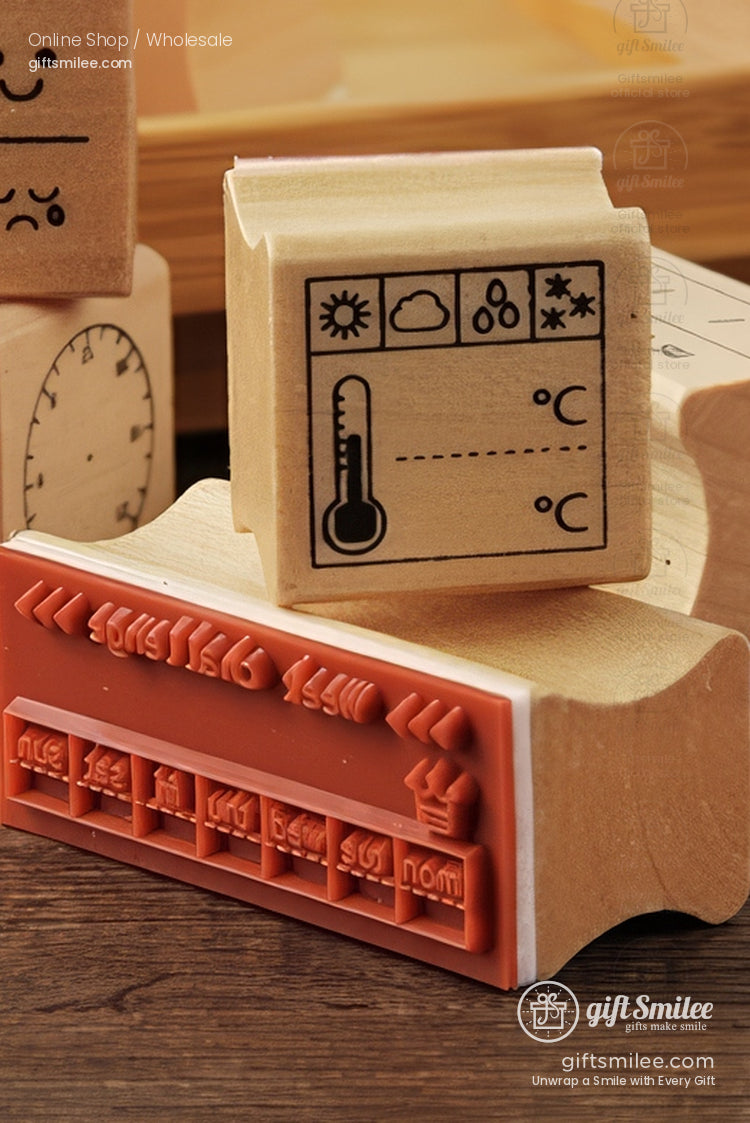 Simple Wooden Rubber Stamps | KS-WS-343