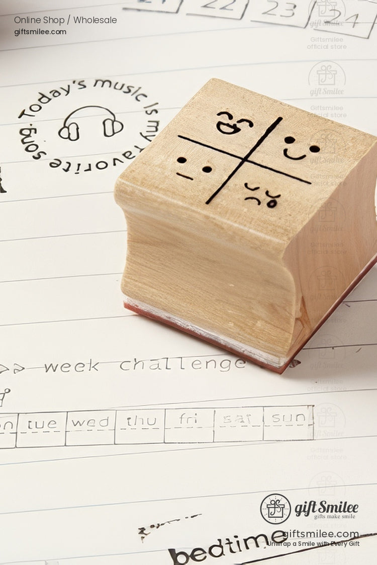 Simple Wooden Rubber Stamps | KS-WS-343