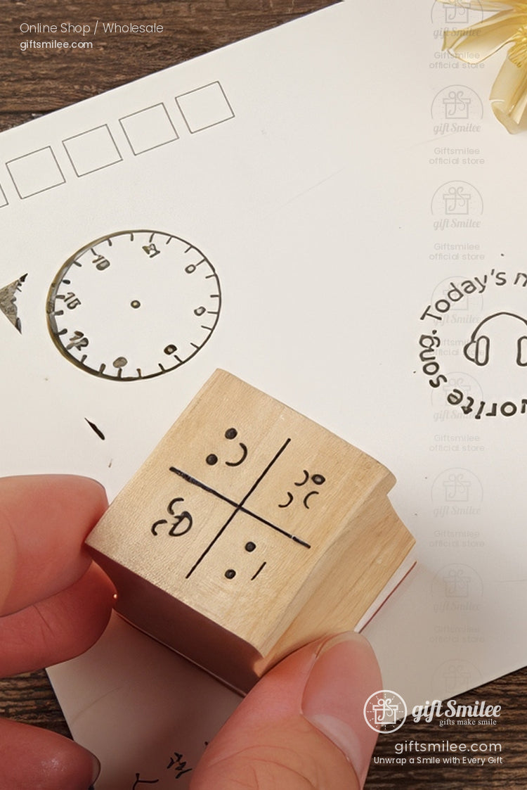Simple Wooden Rubber Stamps | KS-WS-343