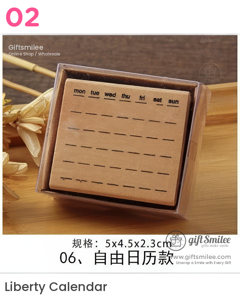 Simple Wooden Rubber Stamps | KS-WS-343