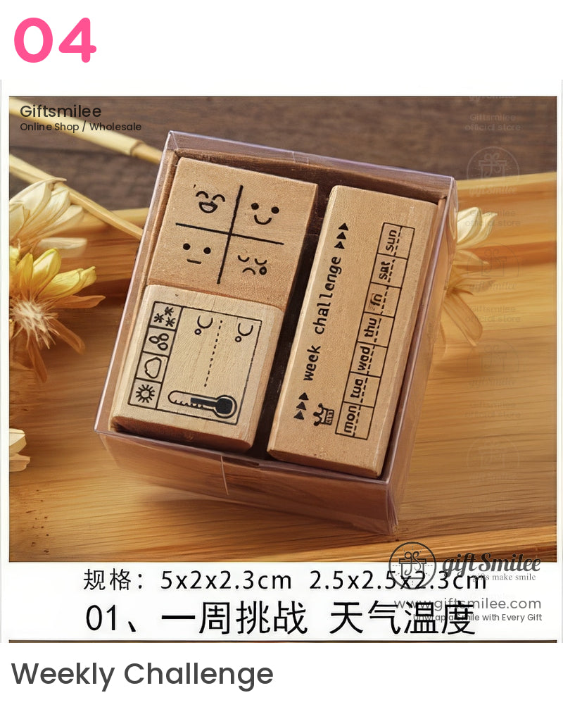 Simple Wooden Rubber Stamps | KS-WS-343