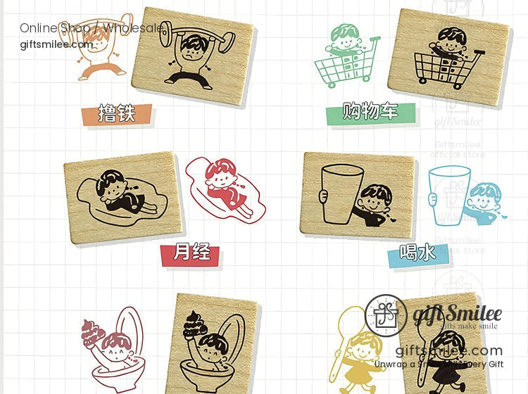 Expressions Wooden Rubber Stamps | KS-WS-344