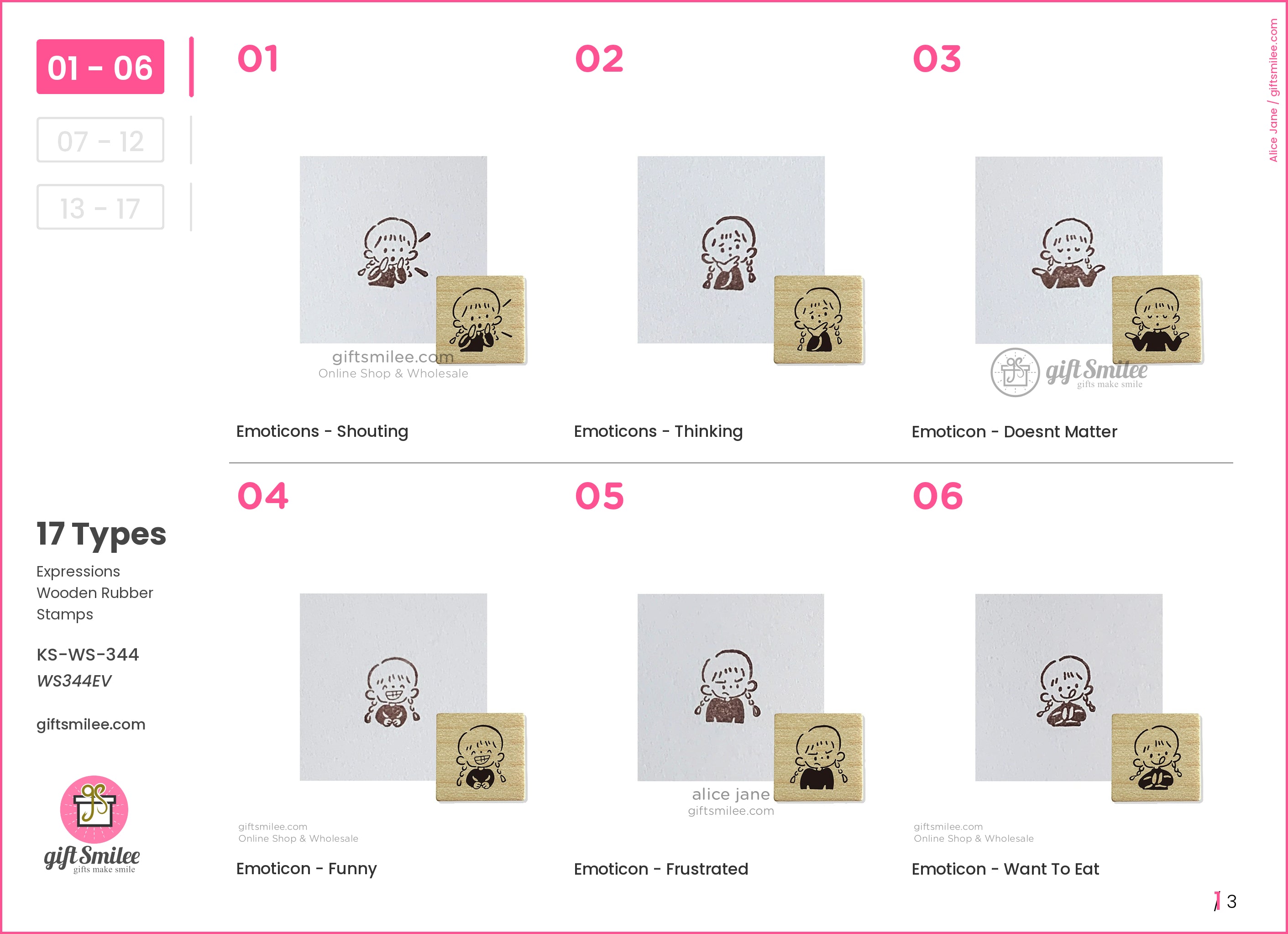 Expressions Wooden Rubber Stamps | KS-WS-344