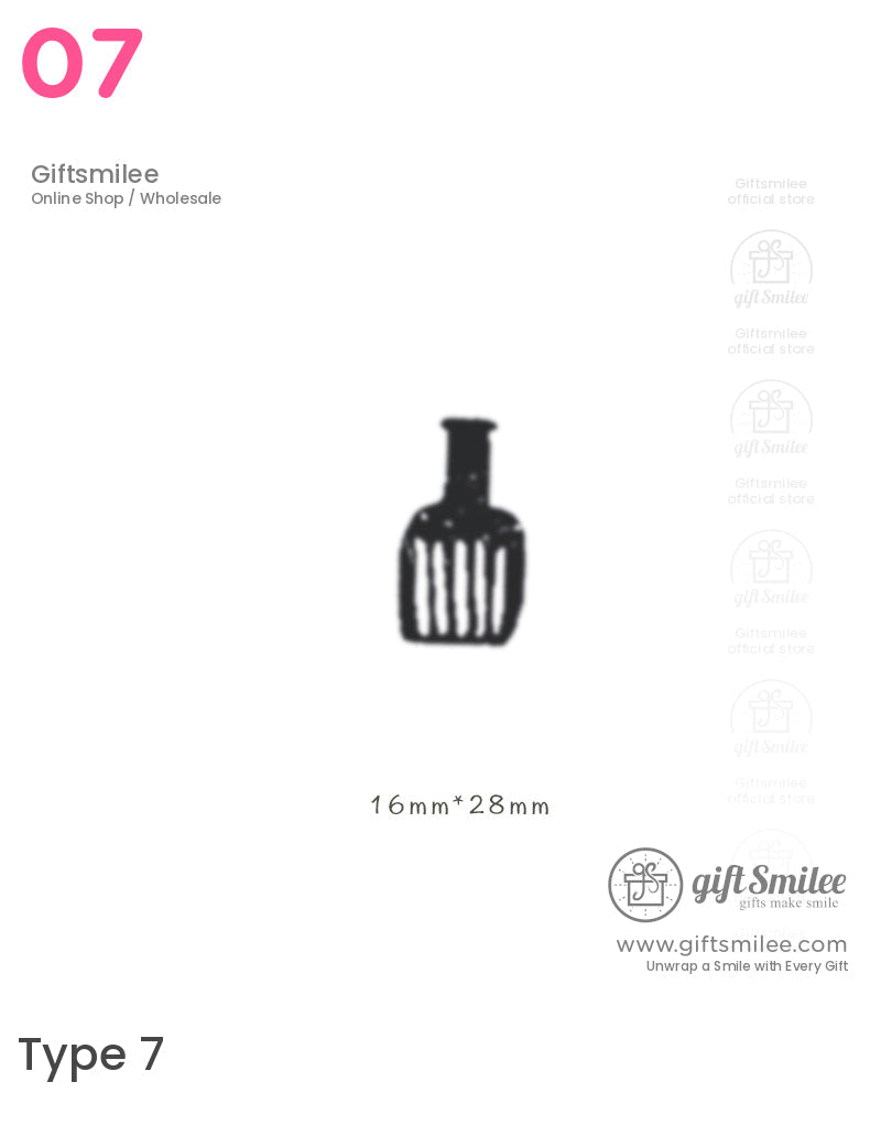 Retro Vase Pattern Rubber Stamp Set | KS-WS-345