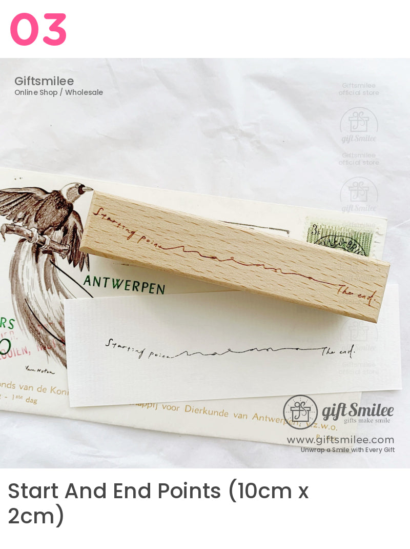 Clock Daily Life Wood Rubber Stamps Set | KS-WS-347