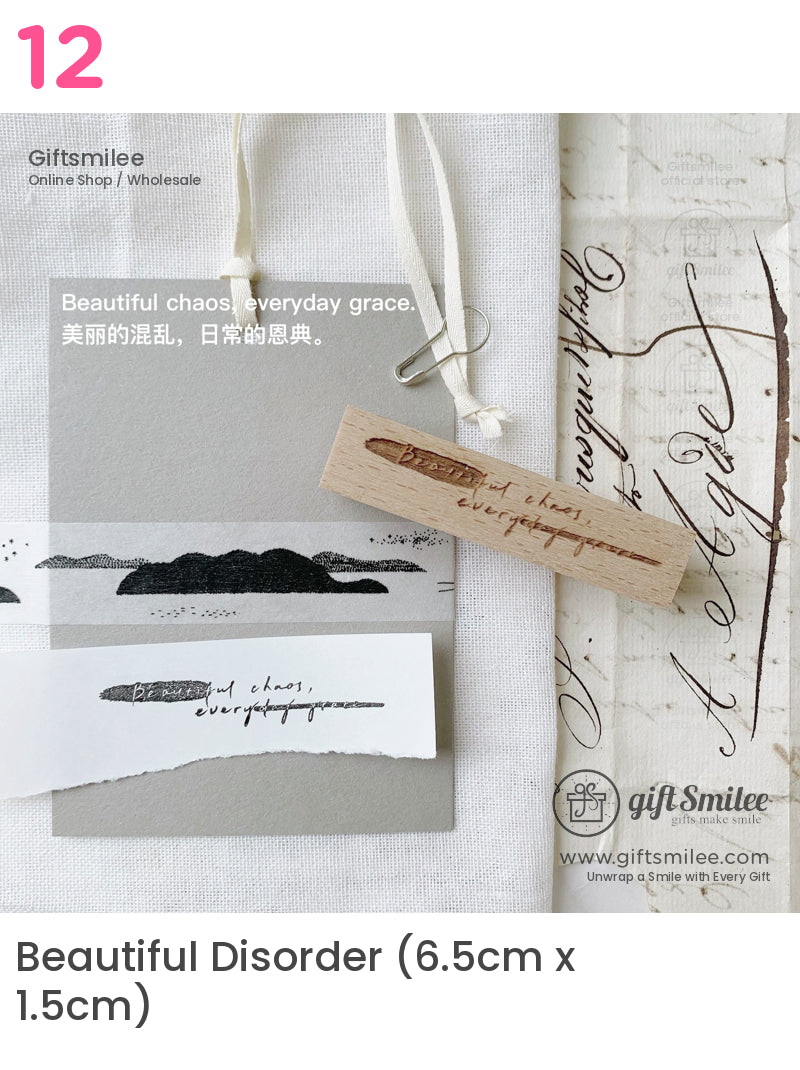 Beautiful Disorder Rubber Stamp Set | KS-WS-348