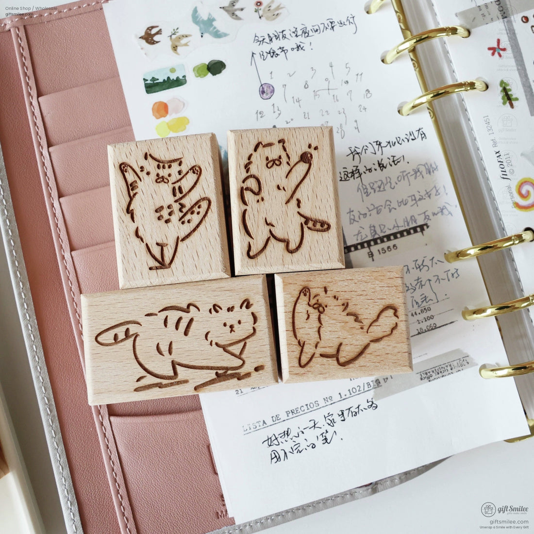 Happy And Grumpy Kitten Rubber Stamps | KS-WS-350