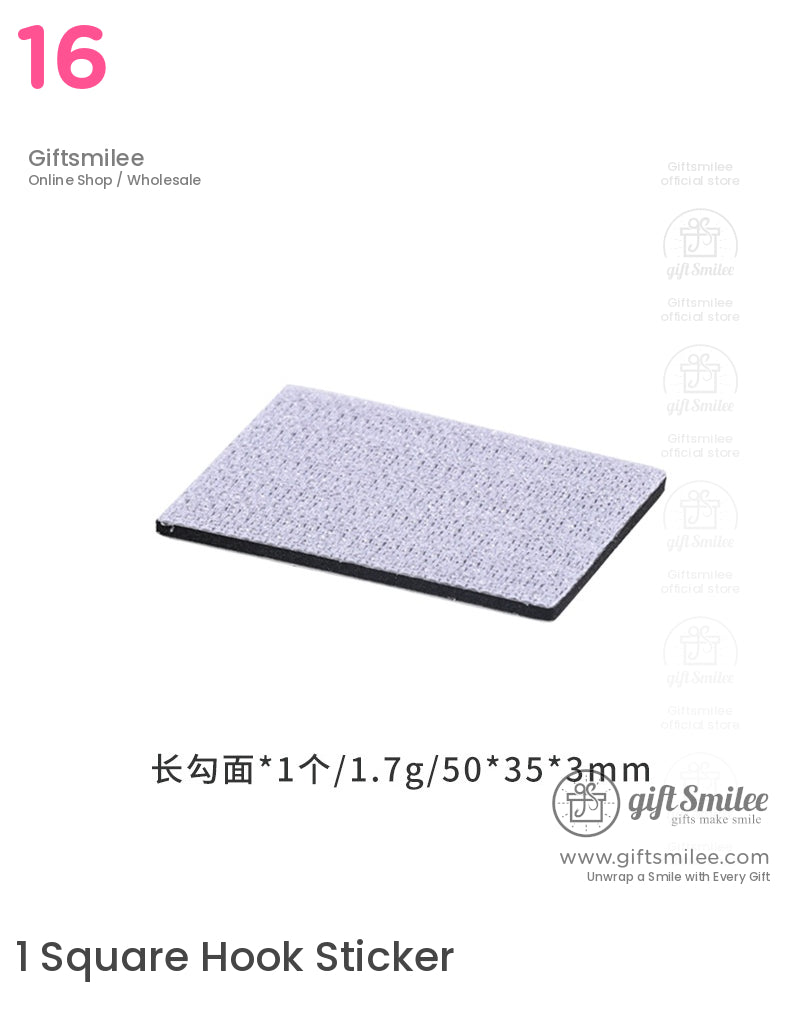 Rectangular gray textured foam pad with black base measuring 50x35x3mm lightweight and durable for versatile use
