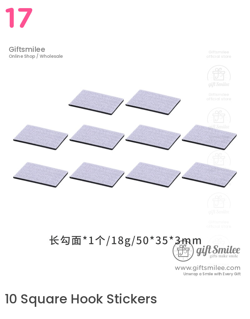 Rectangular gray adhesive pads with a soft textured surface and black backing ideal for secure mounting 50x35x3mm