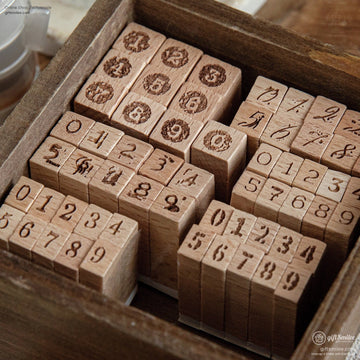 Beechwood Vintage Numeric Series Number Stamp Set | KS-WS-369