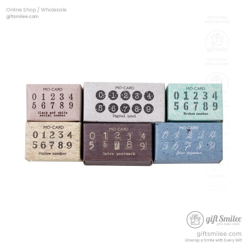 Beechwood Vintage Numeric Series Number Stamp Set | KS-WS-369