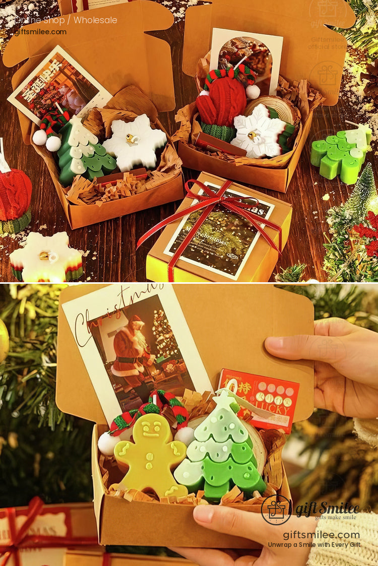 Christmas Practical Deer Scented Candle Set Gift Box Scented Candle Gift Set | KS-WX-021
