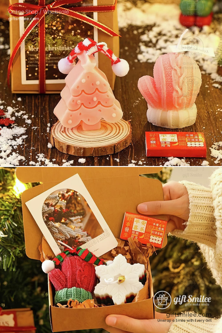 Christmas Practical Deer Scented Candle Set Gift Box Scented Candle Gift Set | KS-WX-021