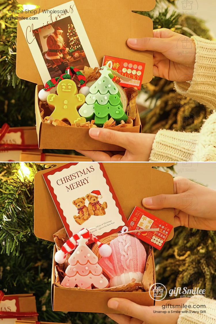 Christmas Practical Deer Scented Candle Set Gift Box Scented Candle Gift Set | KS-WX-021