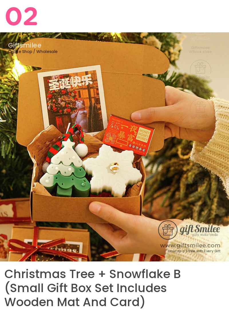 Christmas Practical Deer Scented Candle Set Gift Box Scented Candle Gift Set | KS-WX-021