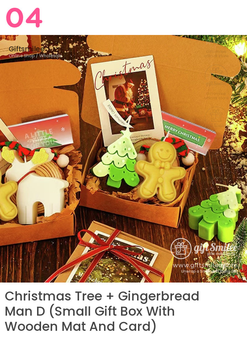 Christmas Practical Deer Scented Candle Set Gift Box Scented Candle Gift Set | KS-WX-021